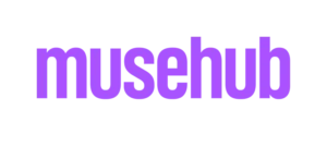 A horizontally oriented purple bar with a few small rectangular notches and protrusions along its top edge, and evenly spaced small notches along its bottom edge, on a white background.