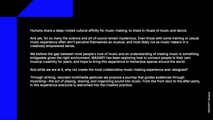 White text in a modern, geometric font spells Masary twice, with the second instance mirrored vertically below the first, all set against a black circular background with a thin white border.