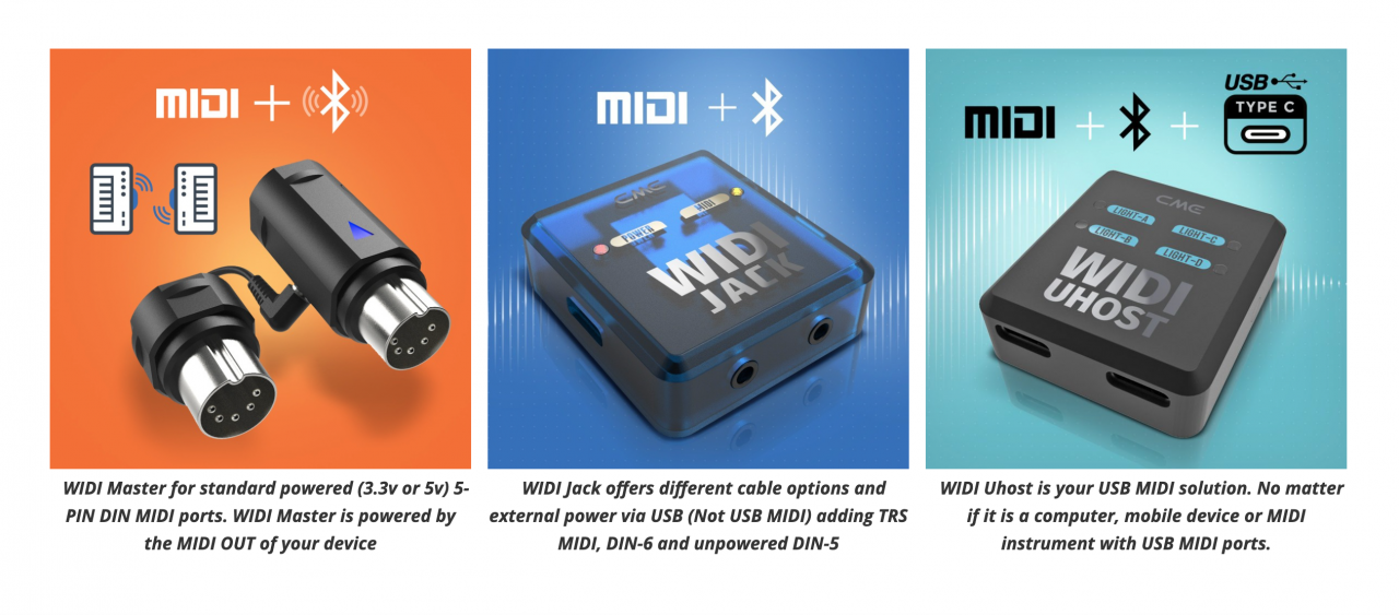 WIDI advanced wireless MIDI